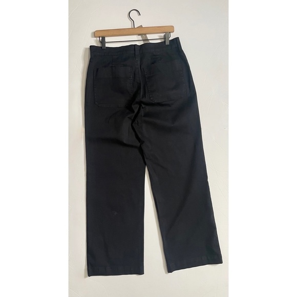 NWT!! J. CREW Sailor Slim Wide Leg Chino Pants Solid Black Nautical 30T 30 Tall - Picture 8 of 16